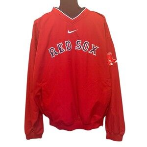 Nike Boston Red Sox Pullover Windbreaker Size Medium